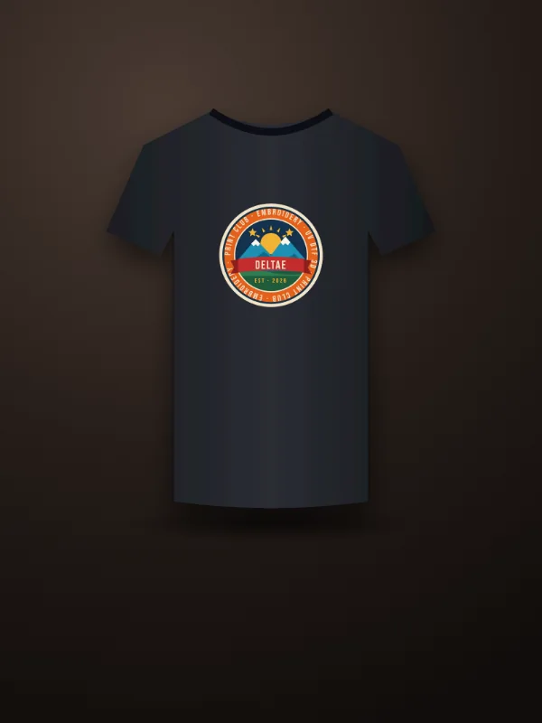 Camiseta negra con transfer DTF